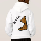 クリスマスおもしろいテディベア睡眠モード (裏面)