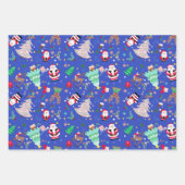 クリスマスおもしろいディツィーサンタ ラッピングペーパーシート (正面)