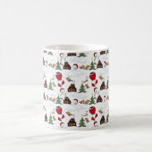 クリスマスおもしろいデザイン コーヒーマグカップ (中央)