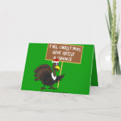 クリスマスおもしろいトルコ シーズンカード (裏面)