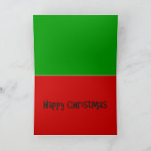 クリスマスおもしろいトルコ シーズンカード (内部)