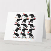 クリスマスおもしろいドッグ カード (裏面)