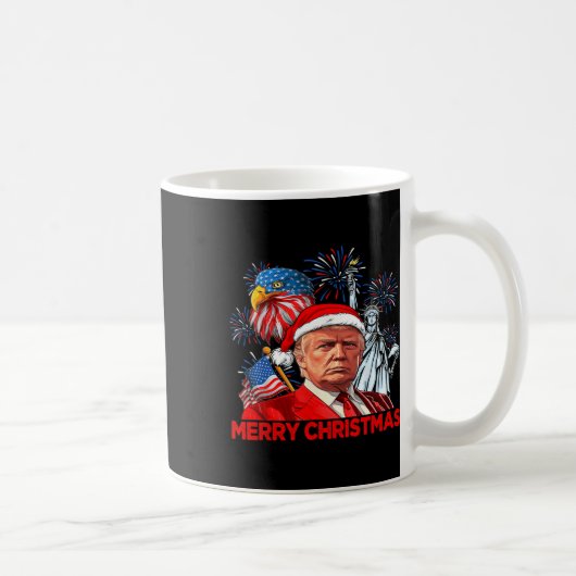 クリスマスおもしろいドナルドトランプメリークリスマスおもしろい第4回 コーヒーマグカップ (右)