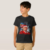 クリスマスおもしろいドナルドトランプメリークリスマスおもしろい第4回 Tシャツ (正面フル)