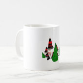 クリスマスおもしろいドワーフ コーヒーマグカップ (正面左)