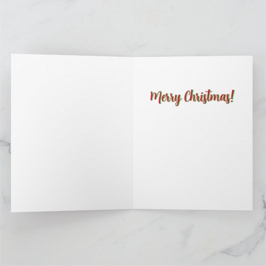 クリスマスおもしろいノベルティHO BO BO Greeting カード (内部)