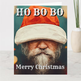 クリスマスおもしろいノベルティHO BO BO Greeting カード