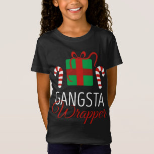 クリスマスおもしろいパジャマギャングラッパークリスマス Tシャツ
