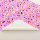 クリスマスおもしろいパターン シェルパブランケット (3/4)