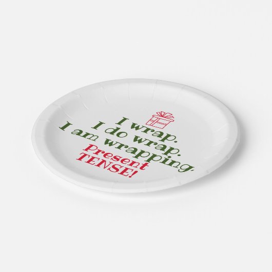 クリスマスおもしろいパン |かわいい休日の文法 ペーパープレート (アングル)