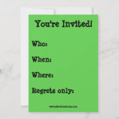 クリスマスおもしろいパーティの招待状 招待状 (裏面)