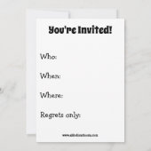 クリスマスおもしろいパーティの招待状 招待状 (裏面)