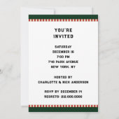 クリスマスおもしろいパーティの招待状 招待状 (裏面)