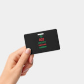 クリスマスおもしろいパーティープレゼント家族 – Ocd Obsess バッジ (手持ち)