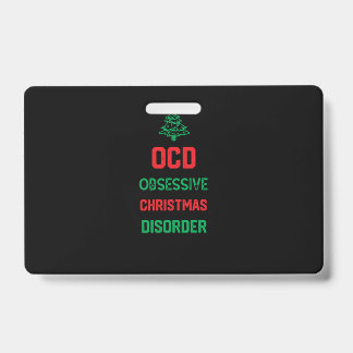 クリスマスおもしろいパーティープレゼント家族 – Ocd Obsess バッジ