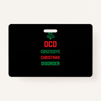 クリスマスおもしろいパーティープレゼント家族 – Ocd Obsess バッジ