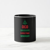クリスマスおもしろいパーティープレゼント家族 – Ocd Obsess マグカップ (中央)