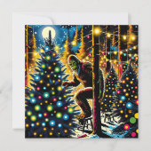 クリスマスおもしろいビッグフット シーズンカード (正面)