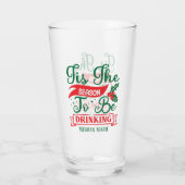クリスマスおもしろいビールを飲む季節 タンブラーグラス (裏面)