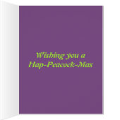 クリスマスおもしろいピーコック (内側(右))