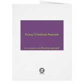 クリスマスおもしろいピーコック (裏面)