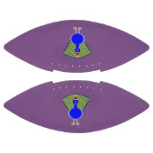 クリスマスおもしろいピーコック アメリカンフットボール (パネル)