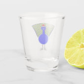 クリスマスおもしろいピーコック ショットグラス (裏面)