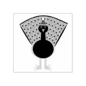 クリスマスおもしろいピーコック ラバースタンプ (インプリント)