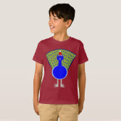 クリスマスおもしろいピーコック Tシャツ (正面フル)
