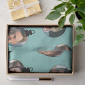 クリスマスおもしろいファミリーフォト顔オーナメント 薄葉紙 (ギフト)