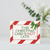 クリスマスおもしろいファミリーレトロ先送り シーズンポストカード (スタンド正面)