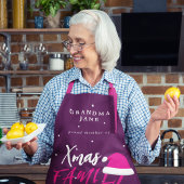 クリスマスおもしろいファミリー分隊サンタ帽子おばあちゃん エプロン