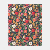 クリスマスおもしろいフリースブランケット フリースブランケット (正面)