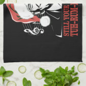 クリスマスおもしろいプレジデントトランプ・パジャマ醜いクリスマス キッチンタオル (折り畳み)