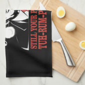 クリスマスおもしろいプレジデントトランプ・パジャマ醜いクリスマス キッチンタオル (四つ折り)