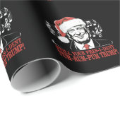 クリスマスおもしろいプレジデントトランプ・パジャマ醜いクリスマス ラッピングペーパー (ロールコーナー)