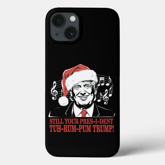 クリスマスおもしろいプレジデントトランプ・パジャマ醜いクリスマス Case-Mate iPhoneケース (裏面)