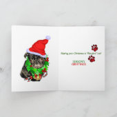 クリスマスおもしろいプレゼント シーズンカード (内部)