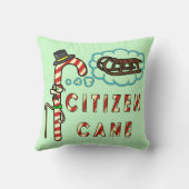 クリスマスおもしろいプン市民の杖 クッション (裏面)