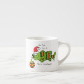 クリスマスおもしろいベース魚釣り魚かわいい漫画 エスプレッソカップ (右)