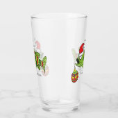 クリスマスおもしろいベース魚釣り魚かわいい漫画 タンブラーグラス (右)