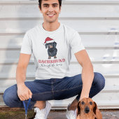 クリスマスおもしろいペット | Dachshund Through The Snow T Tシャツ