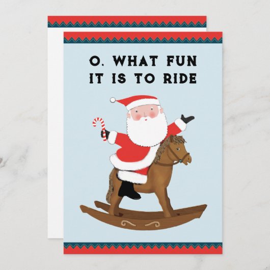クリスマスおもしろいホリデーカード シーズンカード (正面/裏面)