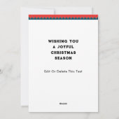 クリスマスおもしろいホリデーカード シーズンカード (裏面)