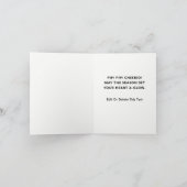 クリスマスおもしろいホリデーカード シーズンカード (内部)