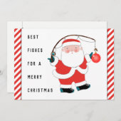 クリスマスおもしろいホリデーカード シーズンカード (正面/裏面)