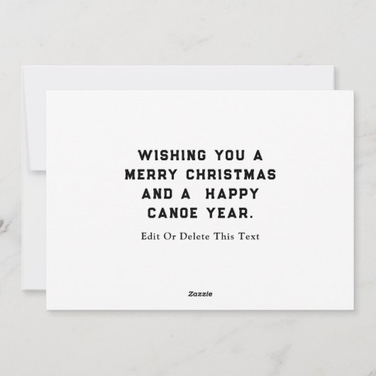 クリスマスおもしろいホリデーカード シーズンカード (裏面)