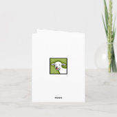 クリスマスおもしろいホリデーカード シーズンカード (裏面)