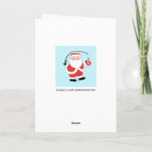 クリスマスおもしろいホリデーカード シーズンカード (裏面)