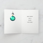 クリスマスおもしろいホリデーカード シーズンカード (内部)